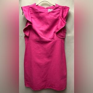 ASOS Hot Pink Ruffled Sleeve Size 8